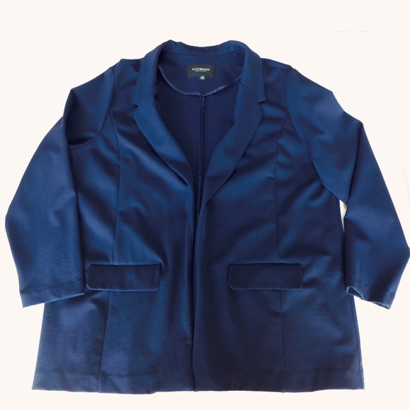 Liverpool Los Angeles Boyfriend Blazer with Princess Dart - Cadet Blue - 2XL - Picture 2 of 8